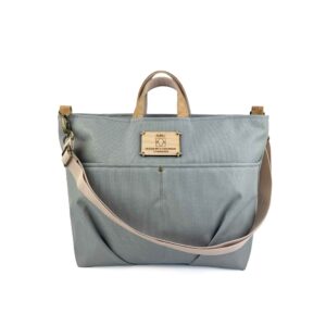 bolso mediano artesanal nibix gris
